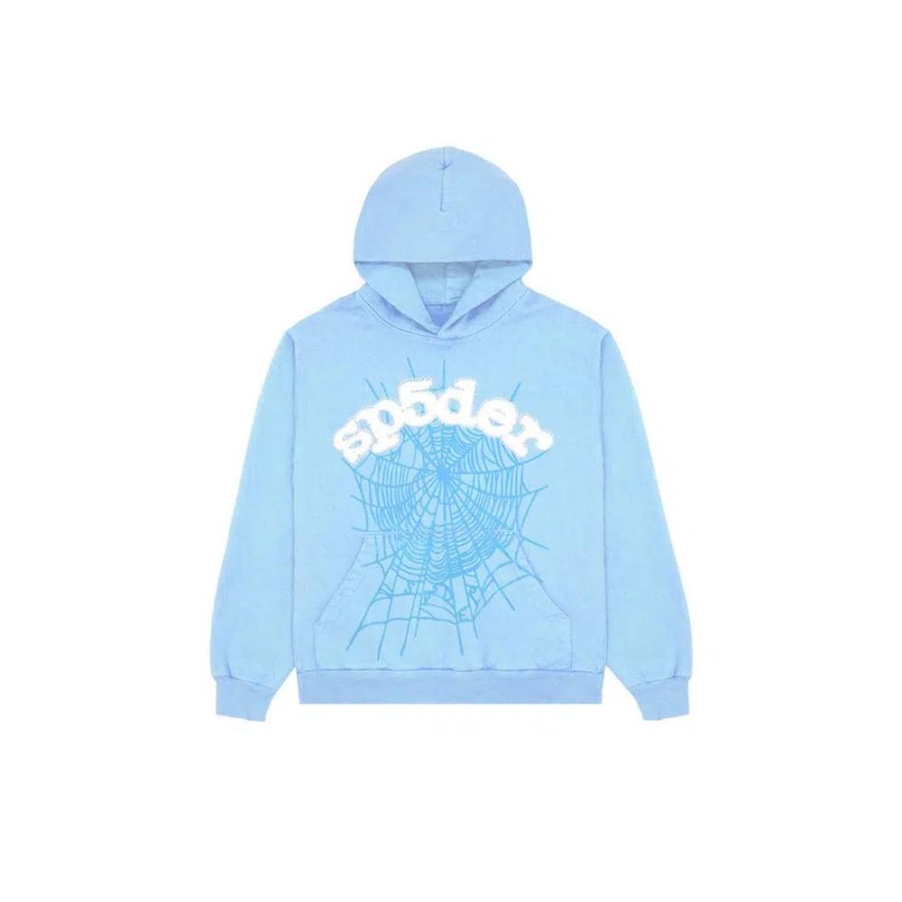 Худи Sp5der Web Hoodie 'Sky Blue' 1