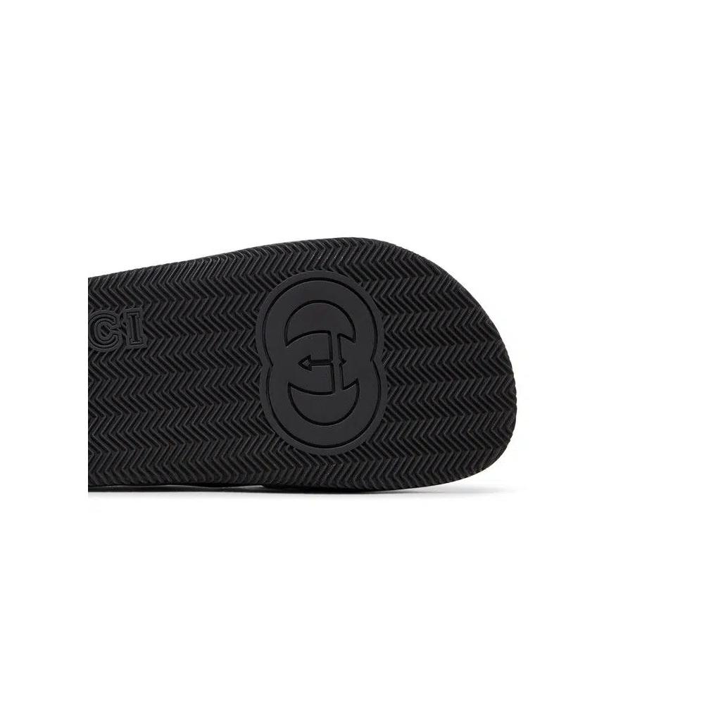 Слайды Gucci Wmns Slide Web Stripe 'Black' 5