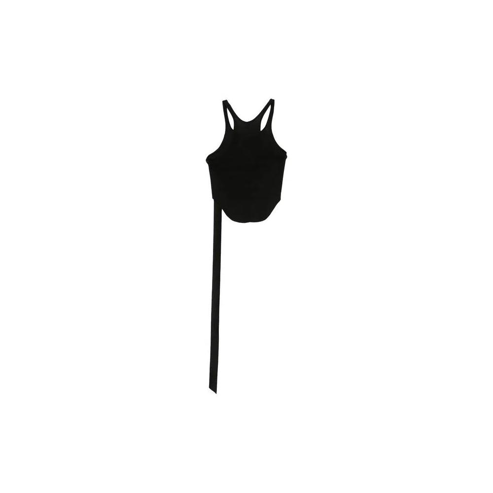 Майки Rick Owens DRKSHDW Cropped Basic Tank Top 'Black' 2