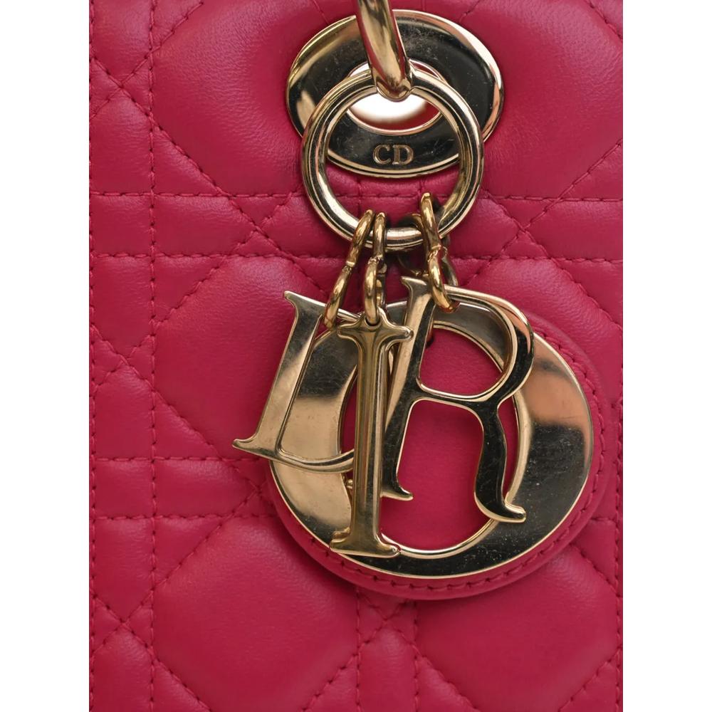 Сумка-сэтчел Lambskin Cannage Lady Dior среднего размера (2014 год) 2