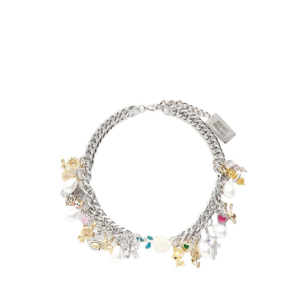 charm-embellished curb-chain necklace 1