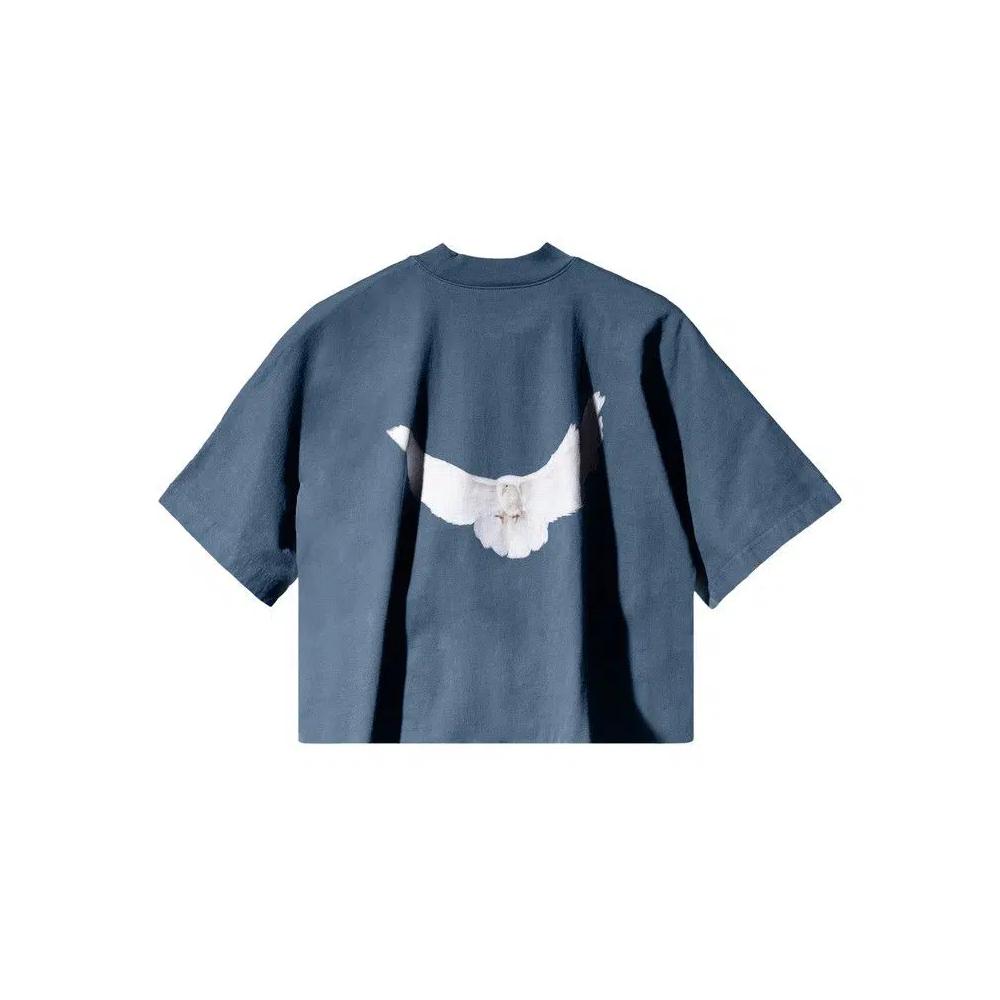 Футболки Yeezy Gap Engineered by Balenciaga Dove No Seam Tee 'Dark Blue' 2