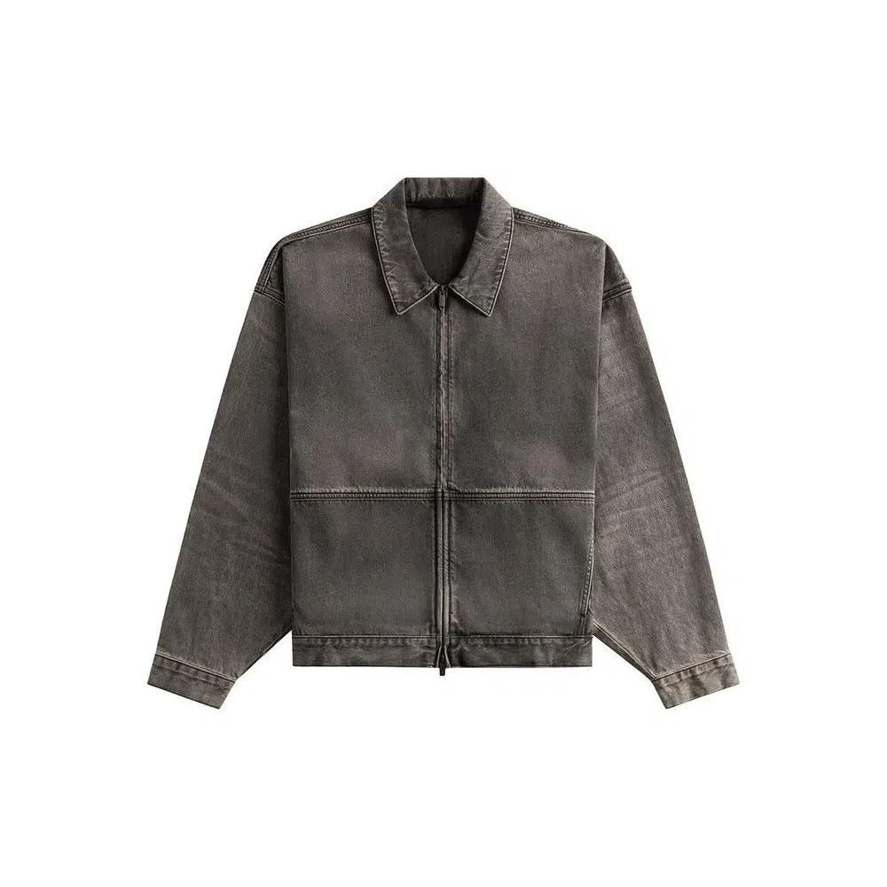 Джинсовые куртки Fear of God Essentials Denim Trucker Jacket 'Vintage Black' 1