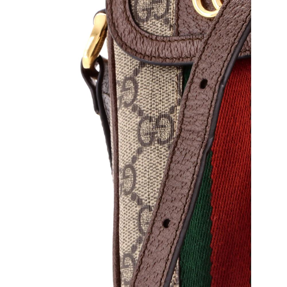 Сумка через плечо Ophidia Flap Phone Holder GG Coated Canvas 6