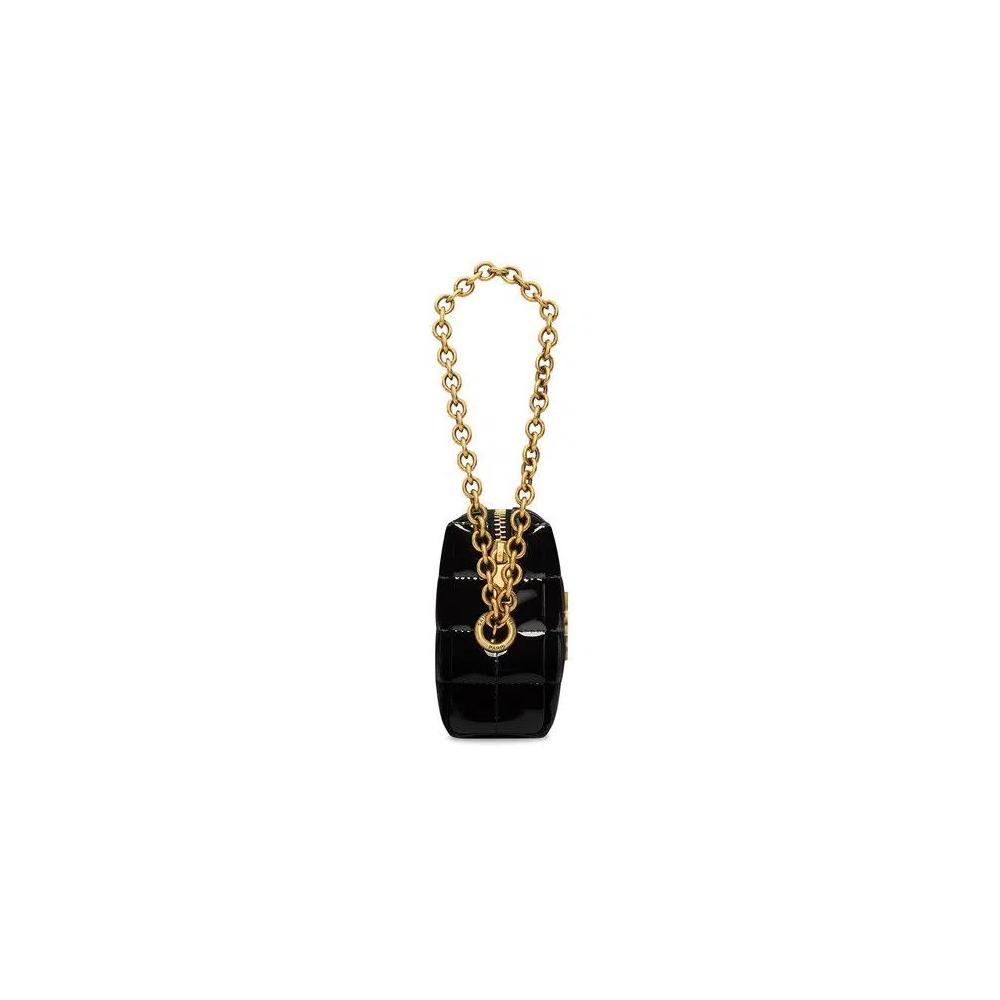 Клатчи Saint Laurent Cassandre Matelassé Carré Pouch On Chain 'Noir' 4