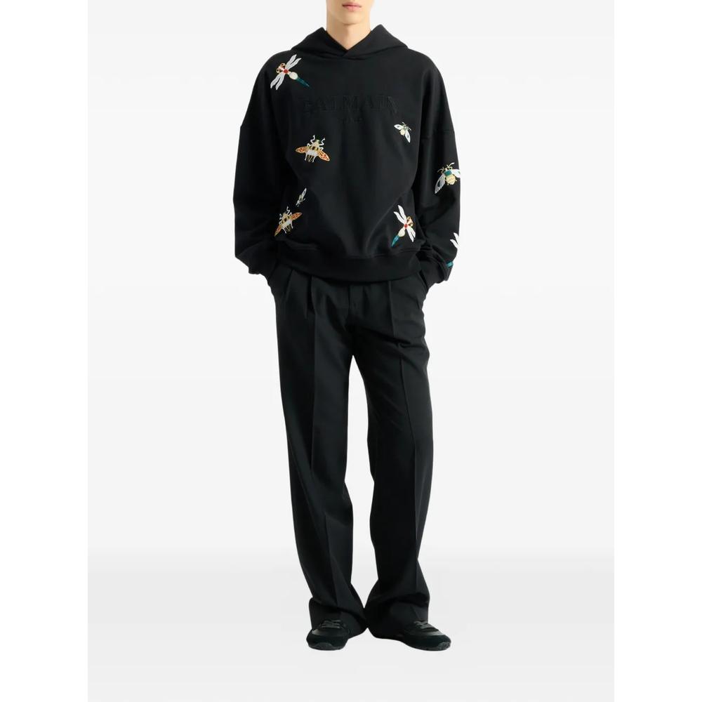 Худи с вышивкой Balmain Insect 2