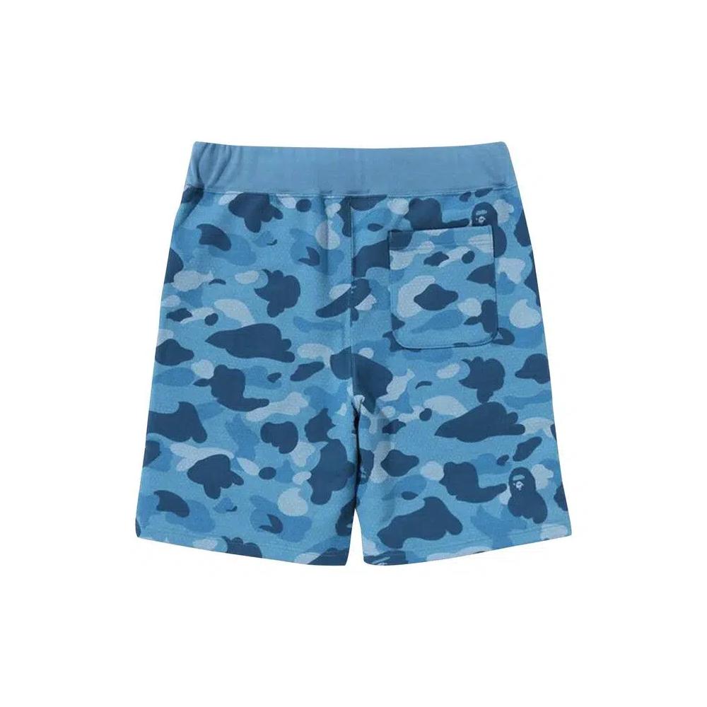 BAPE Сотовый камуфляж Акула Шорты 'Синий' 2