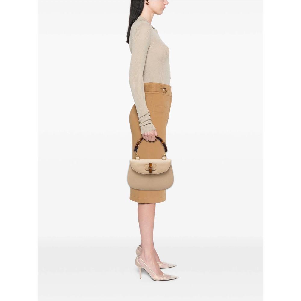 20th Century Grained Calfskin Bamboo Night satchel 2