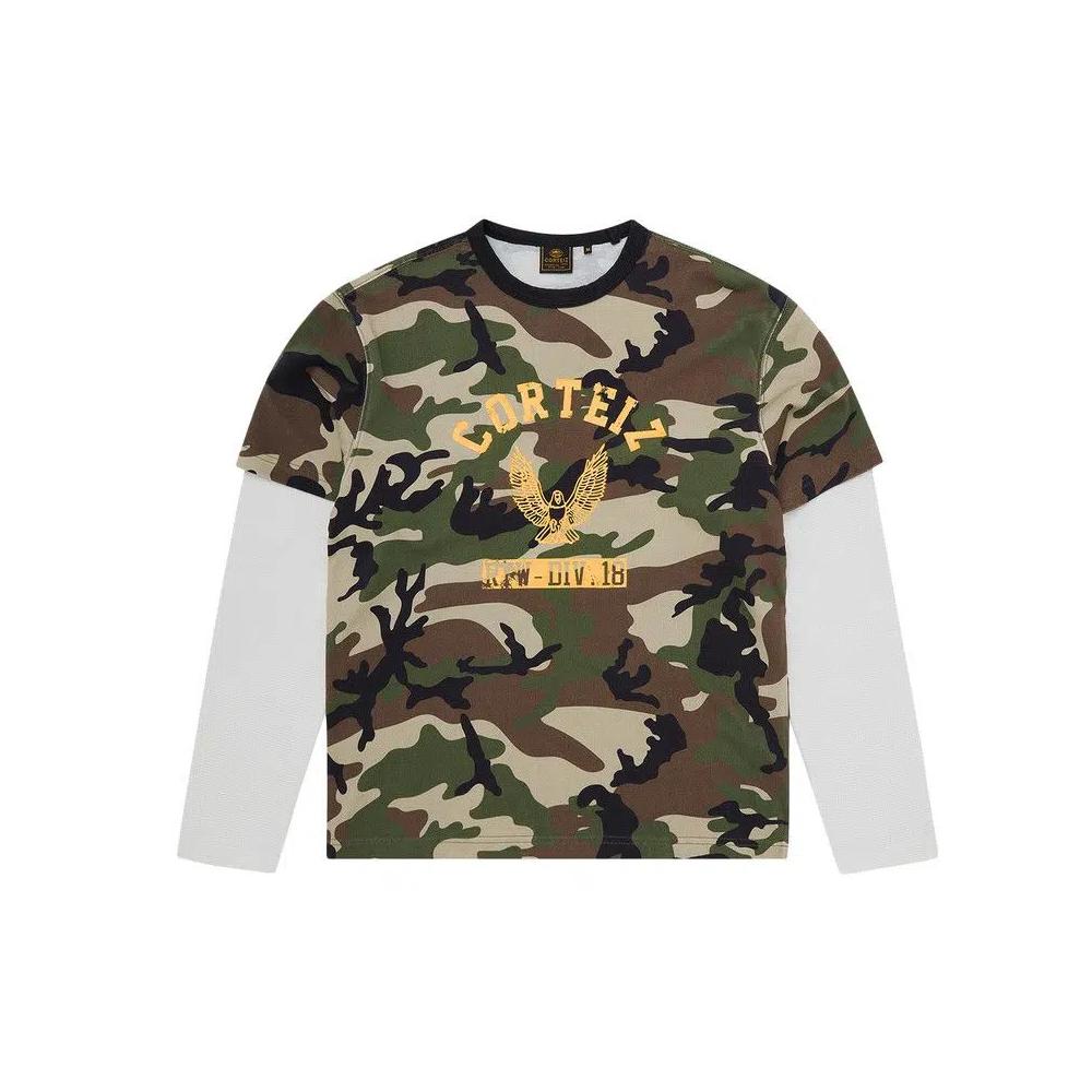 Топы Tops Corteiz Eagle Camo Thermal Long-Sleeve 'Woodland' 1