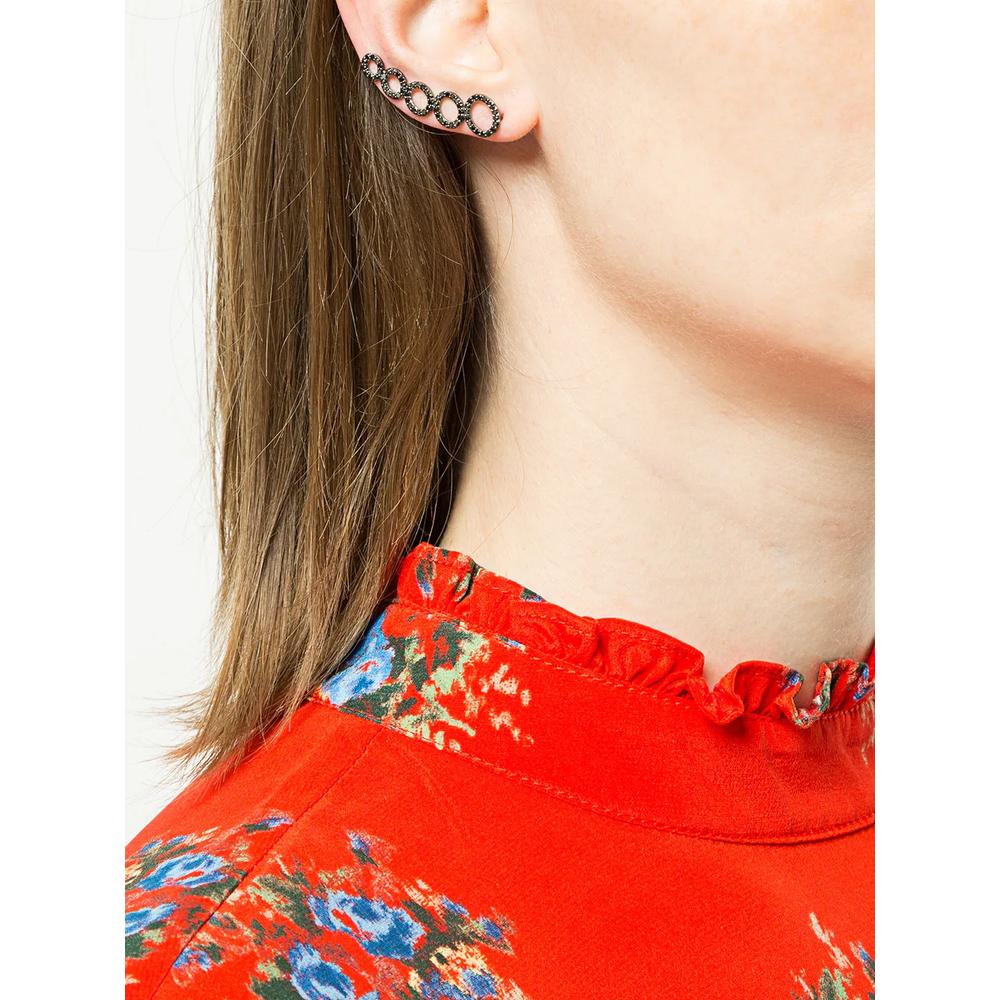 18kt white gold CLOUD diamond ear cuff 2