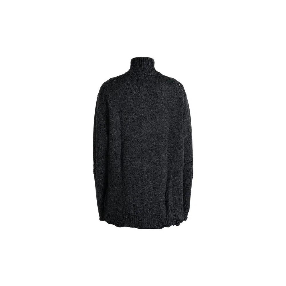 Кардиган Yohji Yamamoto Pour Homme с высокой горловиной на молнии «Charcoal» 3