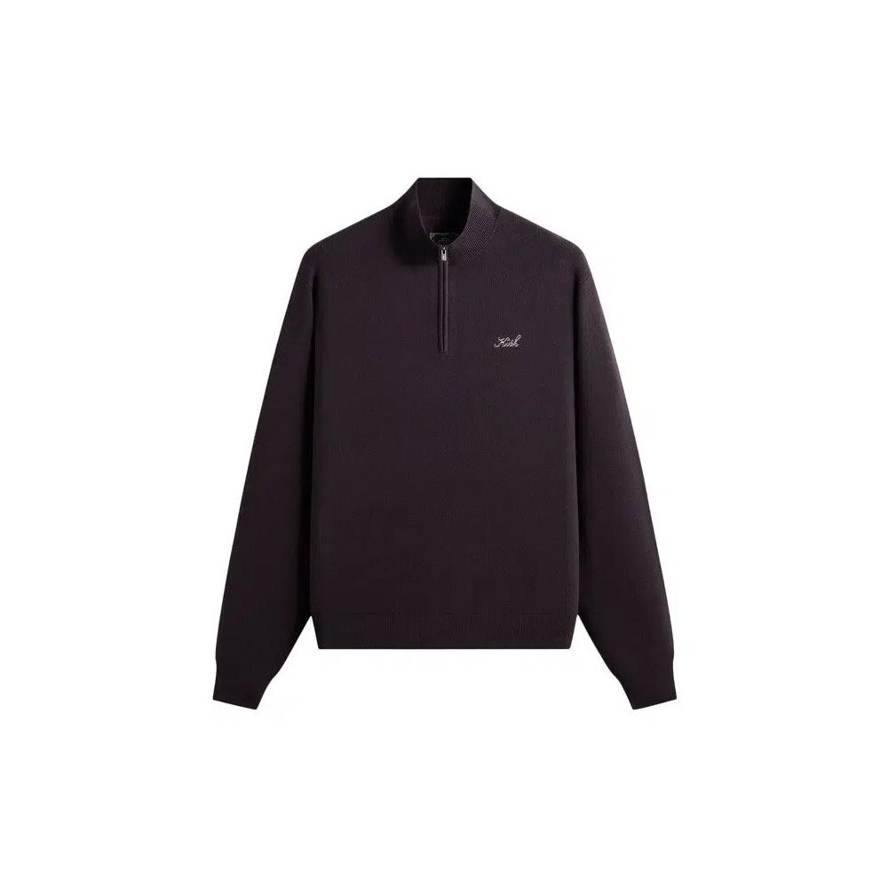 Свитера с круглым вырезом Kith Harmon Quarter Zip Mock Neck 'Карбон' 1