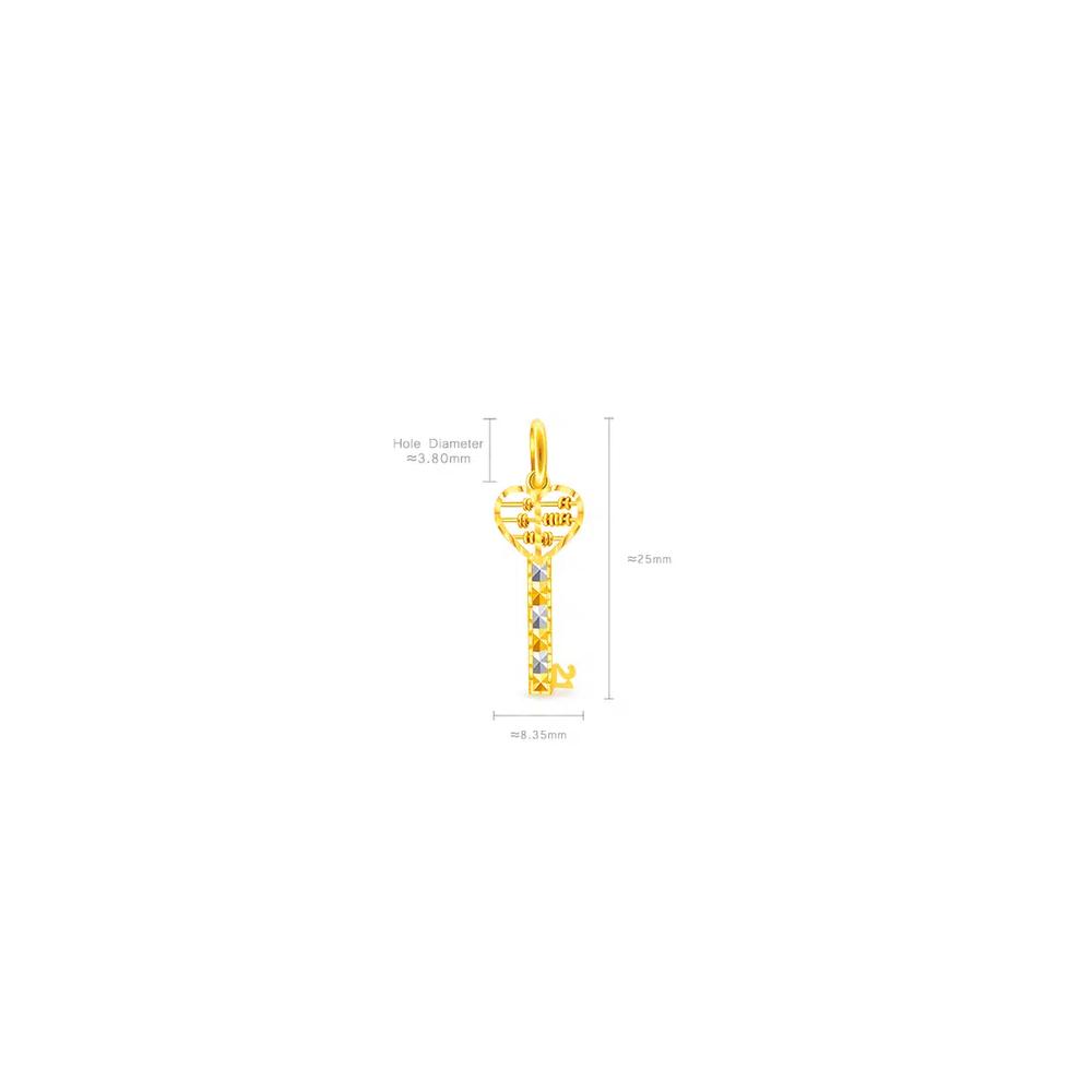 Подвеска-ключ-счеты из золота 375/9K B179 2