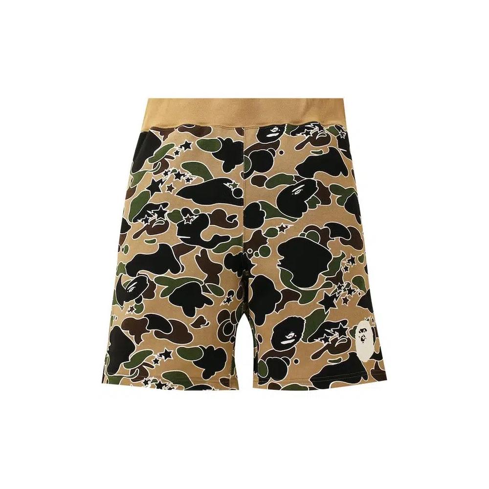 Шорты BAPE Sta Camo Sweat Shorts 'Yellow' 1