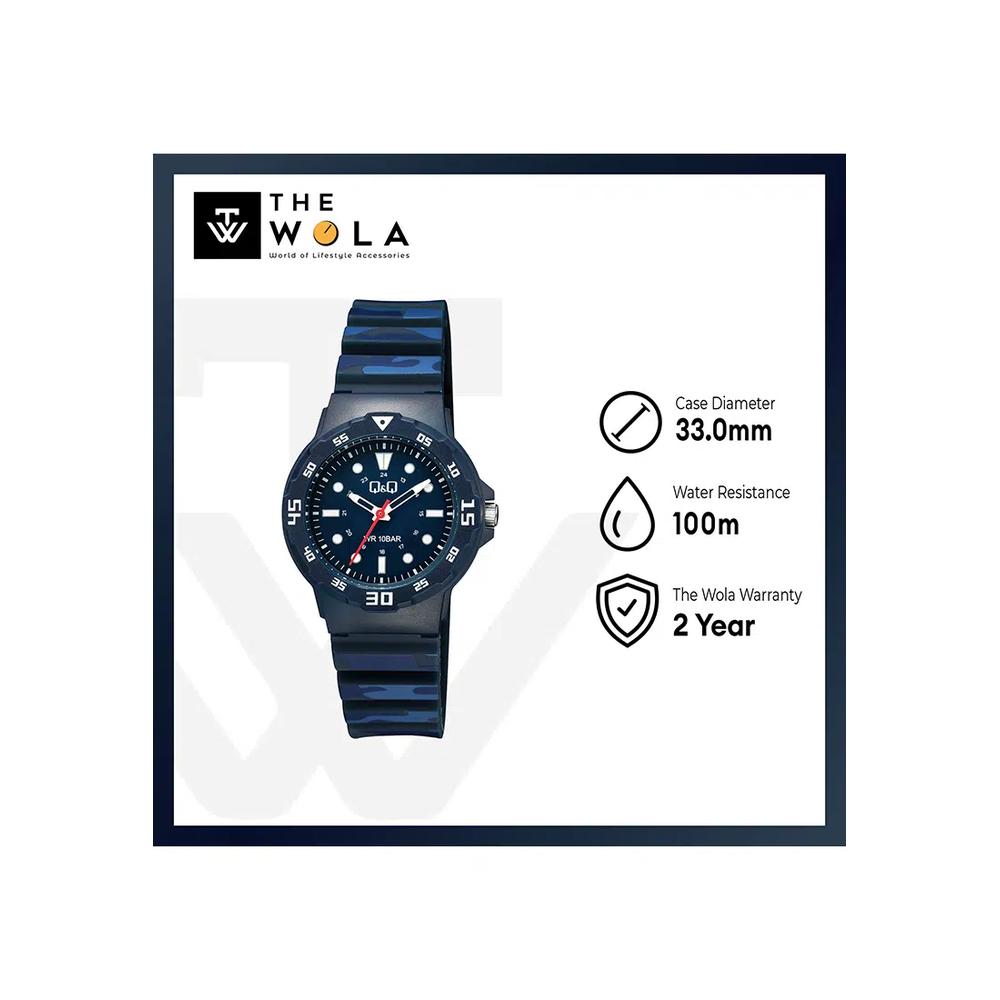 Часы Citizen V07A-011VY унисекс аналоговые с синим ремешком из смолы 2
