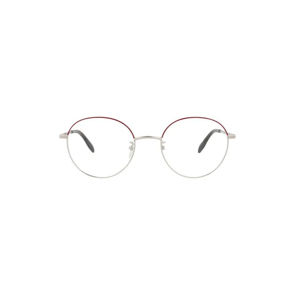 Очки Alexander McQueen Round-Frame Metal Optical Frames 'Silver/Transparent' 1