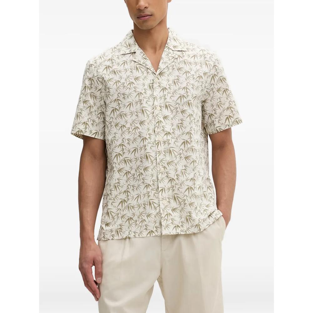 bamboo-print short-sleeved shirt 1