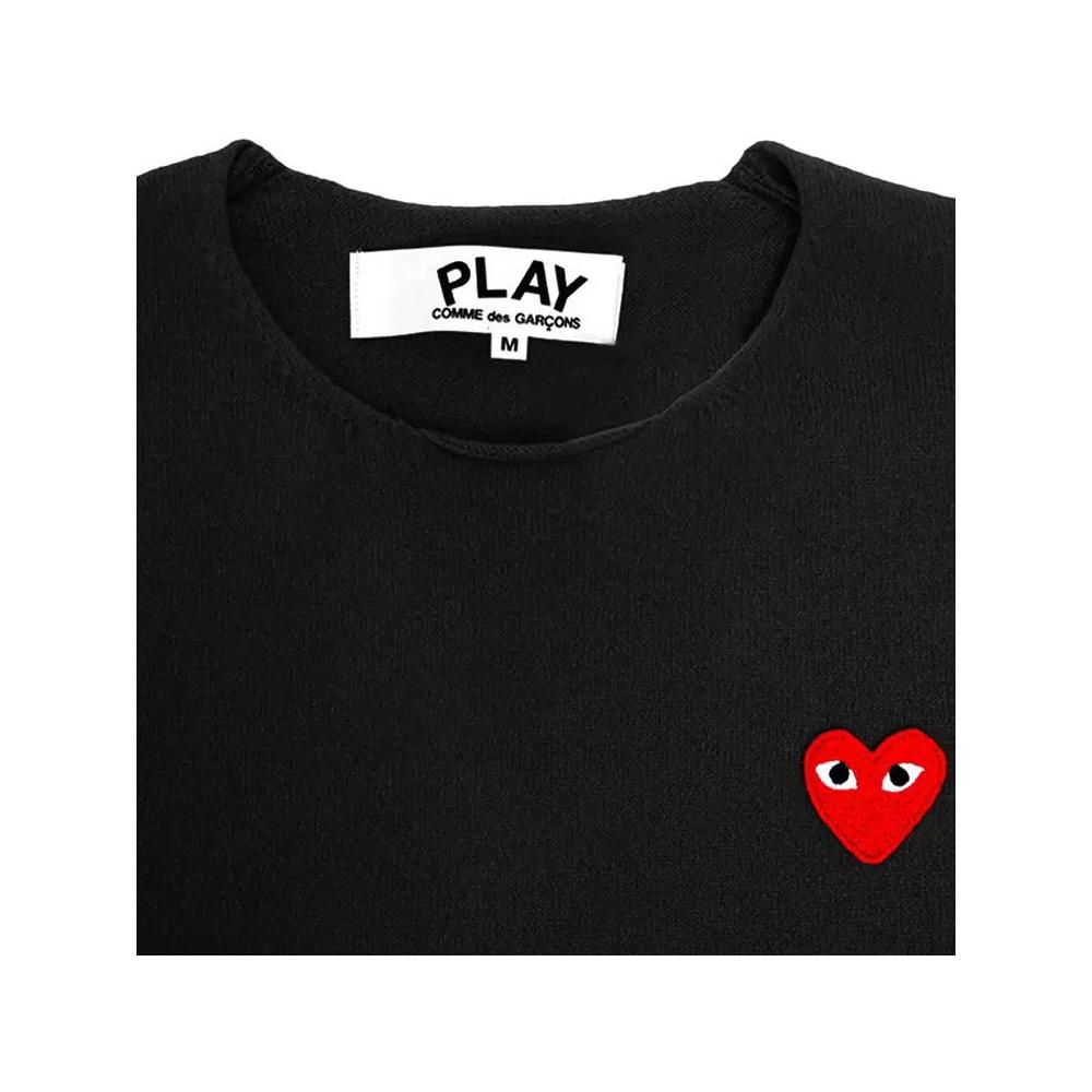 Свитера Comme des Garçons PLAY Red Heart Sweater 'Black' 2