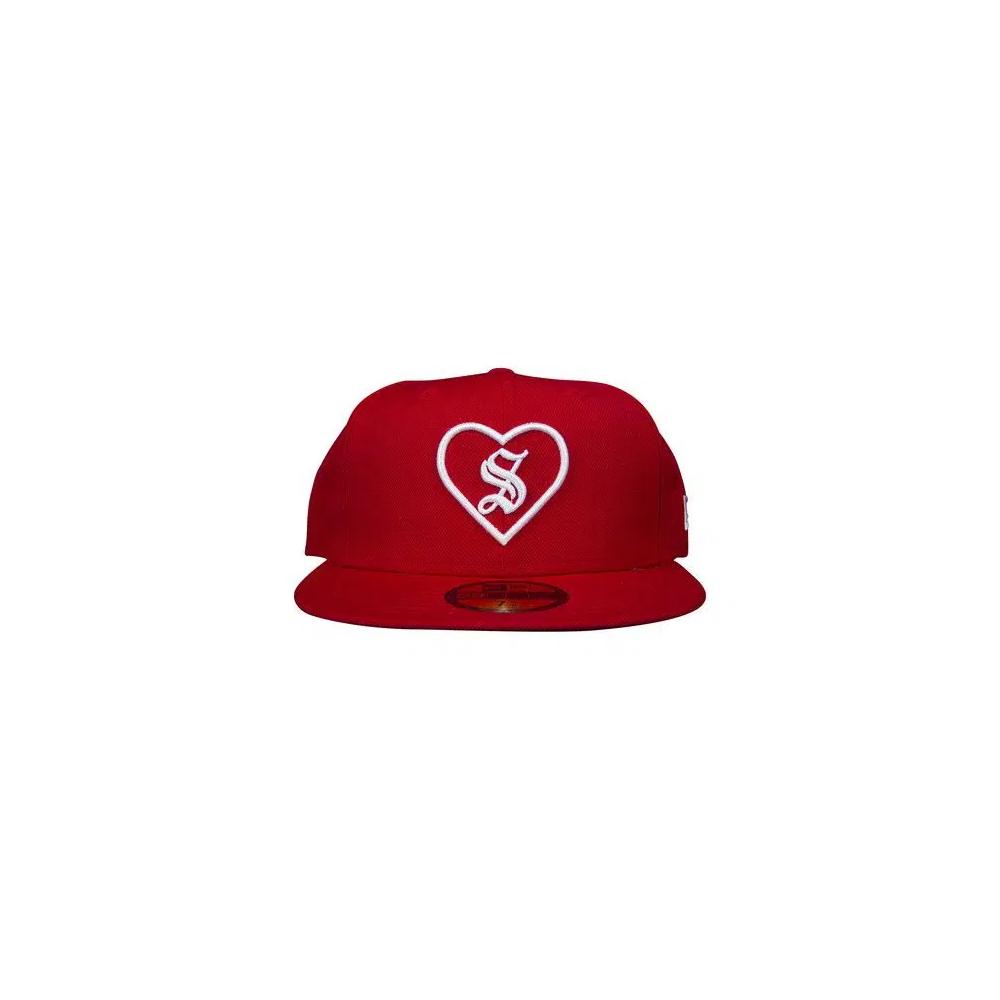 Кепка Supreme Heart New Era 'Красный' 1