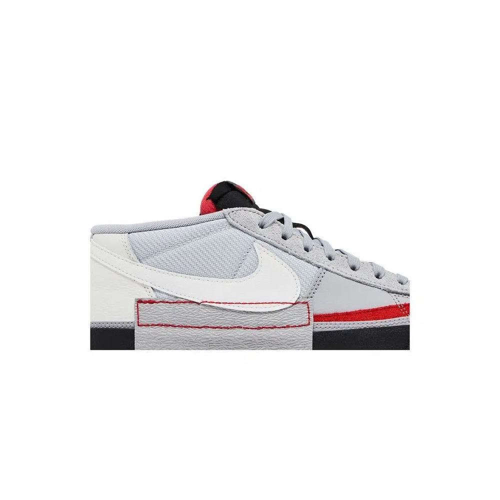 Кроссовки Nike Blazer Low Pro Club 'Wolf Grey University Red' 2