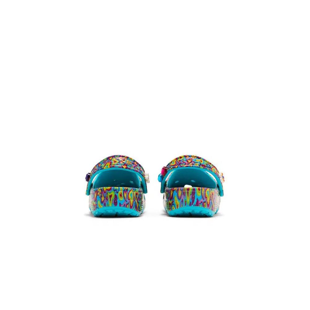 Сабо Lisa Frank x Crocs Classic Clog Kids 'Digital Aqua Multi Hearts' 6