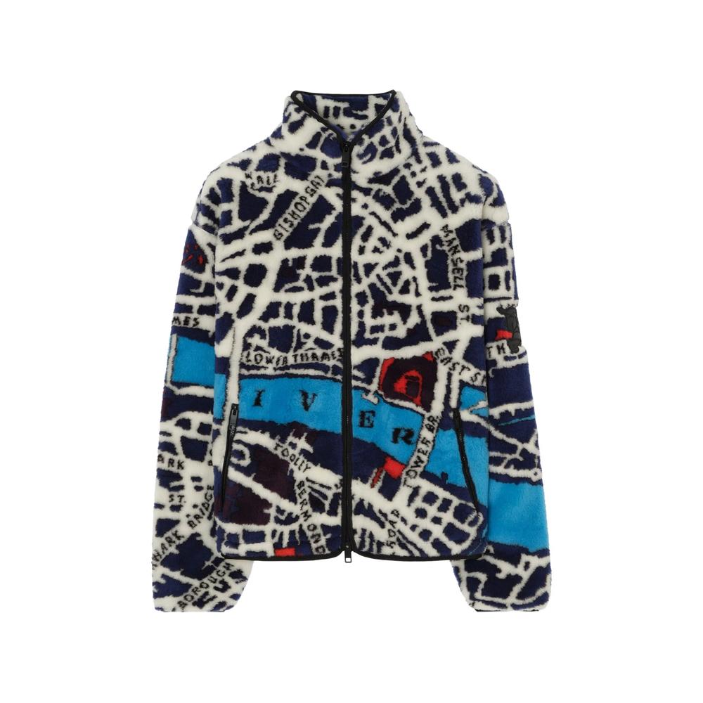 London map fleece jacket 1
