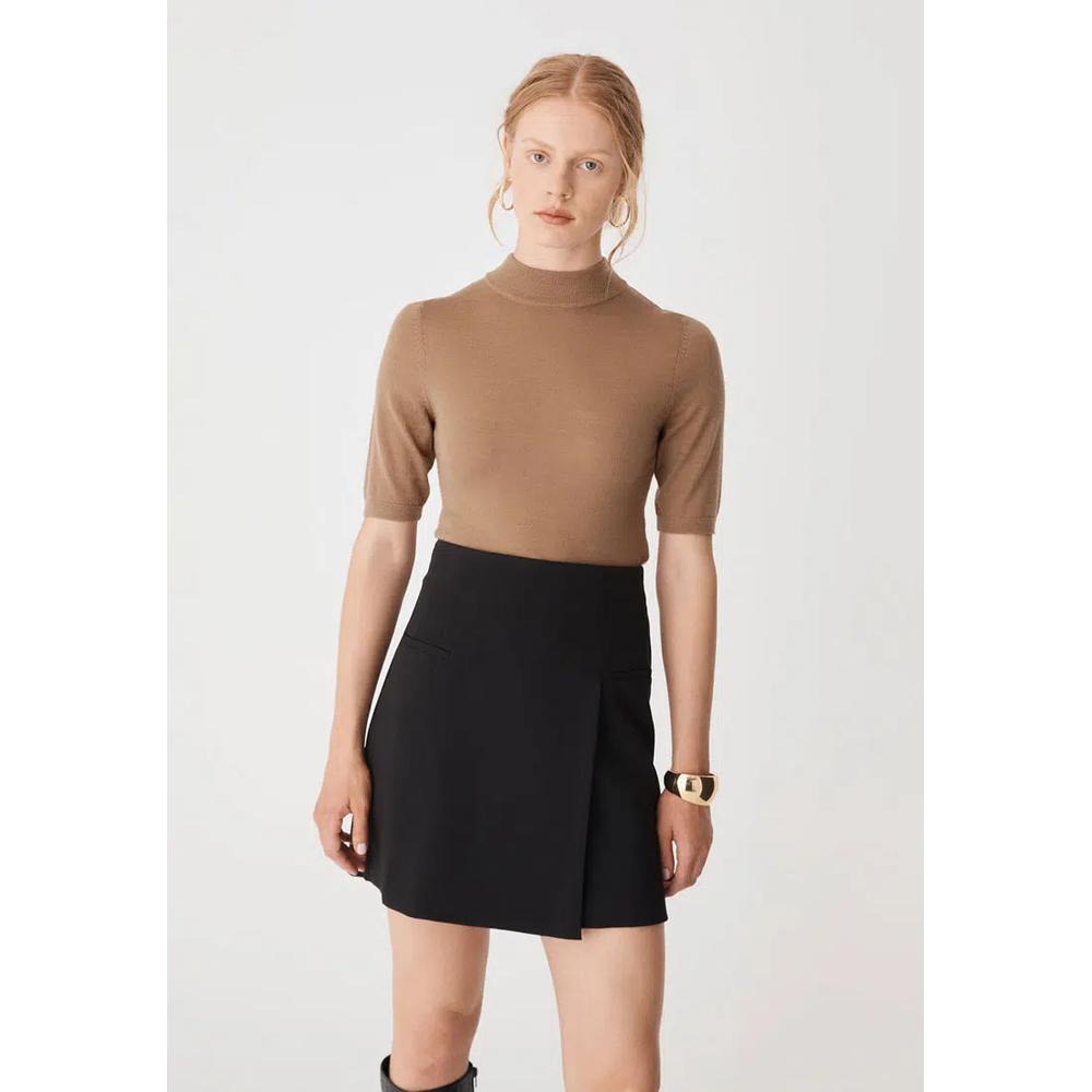 Вязаный джемпер с коротким рукавом Ellen Wool 1