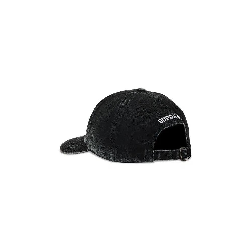 Кепка Supreme Pigment Coated S Logo 6 Panel 'Черный' 3