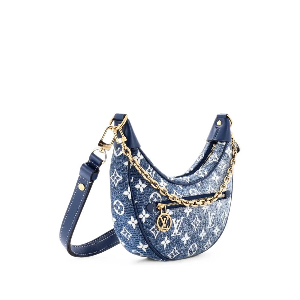 Сумка-хобо Loop Monogram Jacquard Denim 3