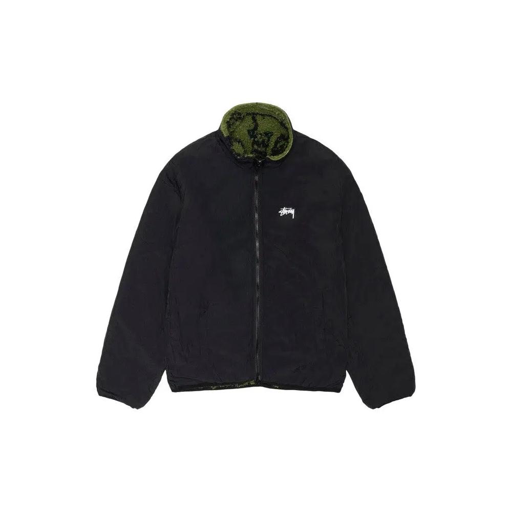 Флисовые куртки Stussy Sherpa Reversible Printed Jacket 'Зеленый' 3