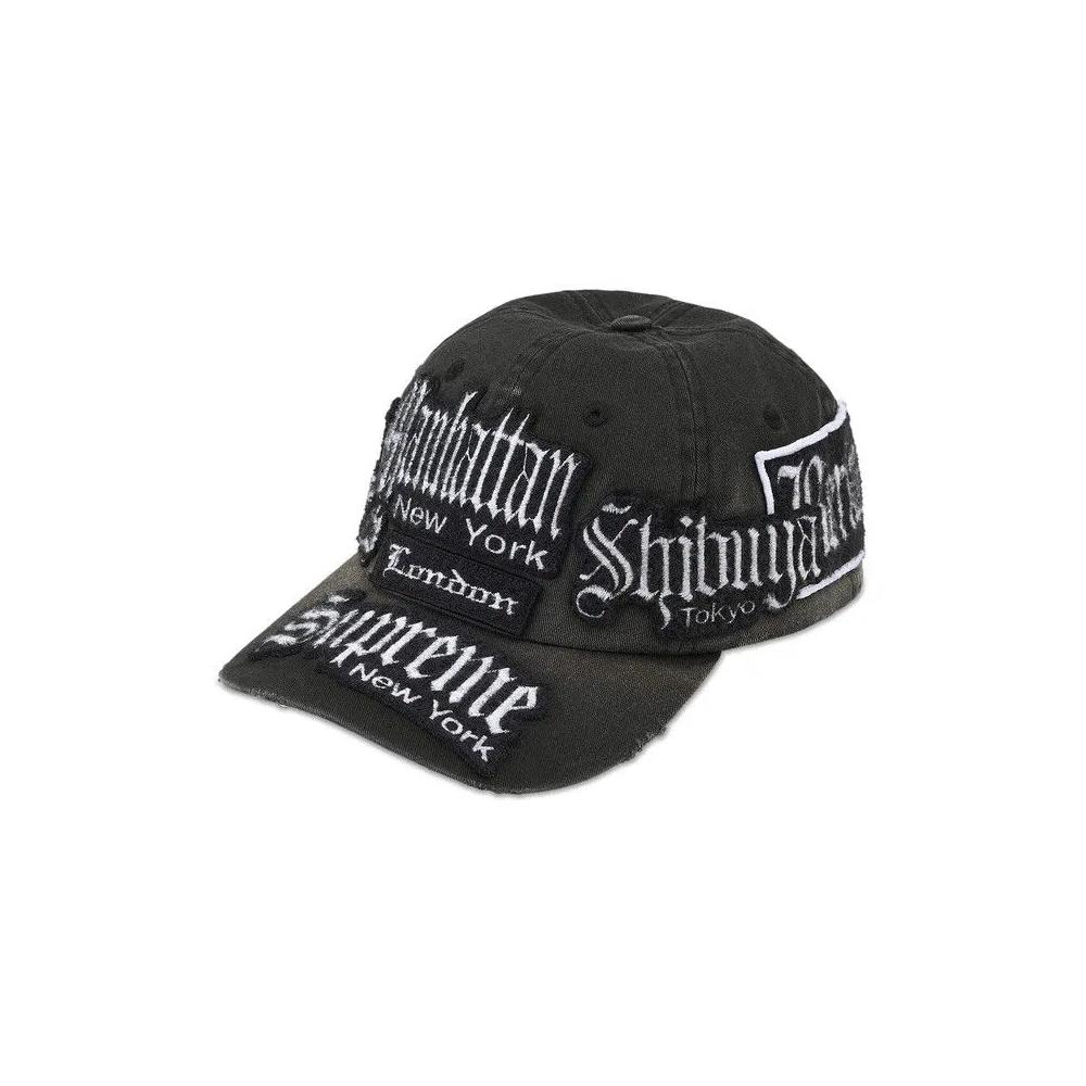 Кепки Supreme City Patches 6-Panel 'Black' 1