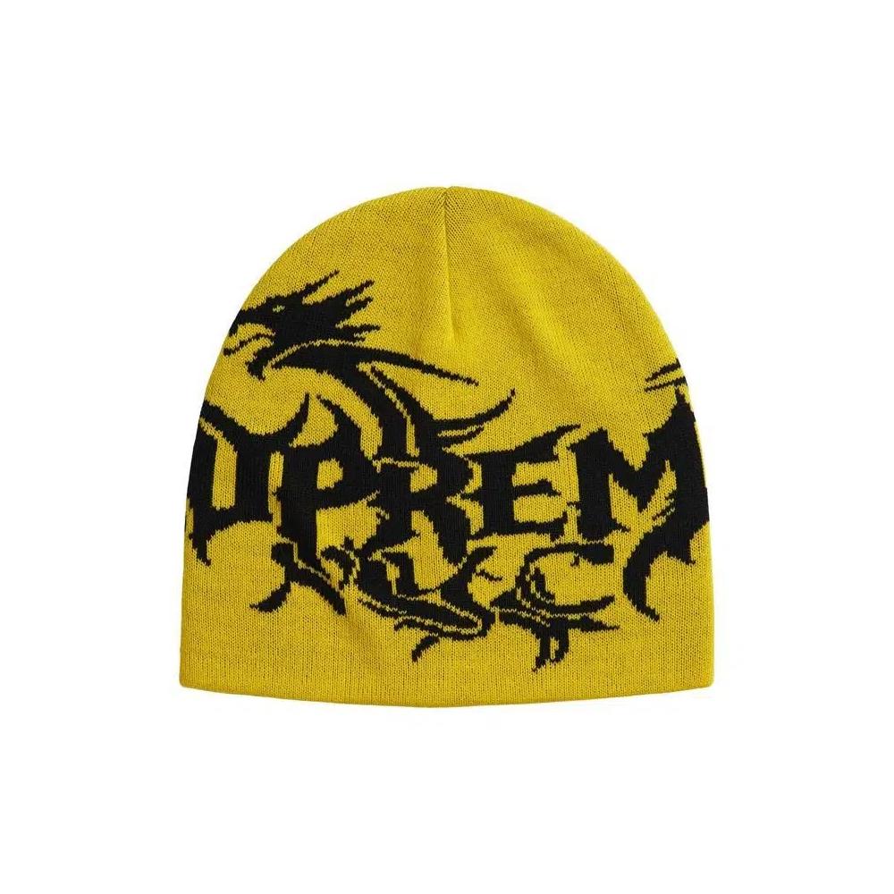 Шапки-бини Supreme Dragon Beanie 'Yellow' 1