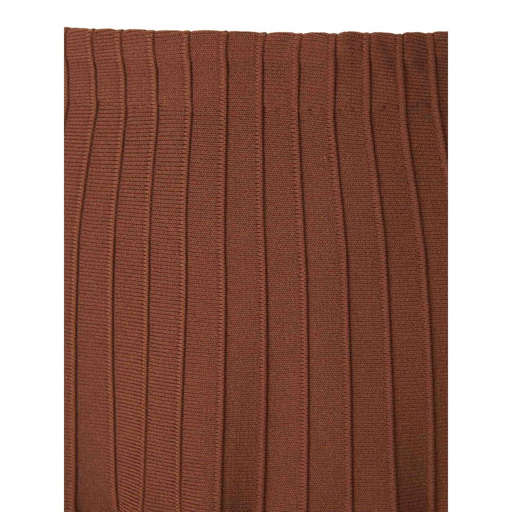 pleated ribbed-knit skirt 4