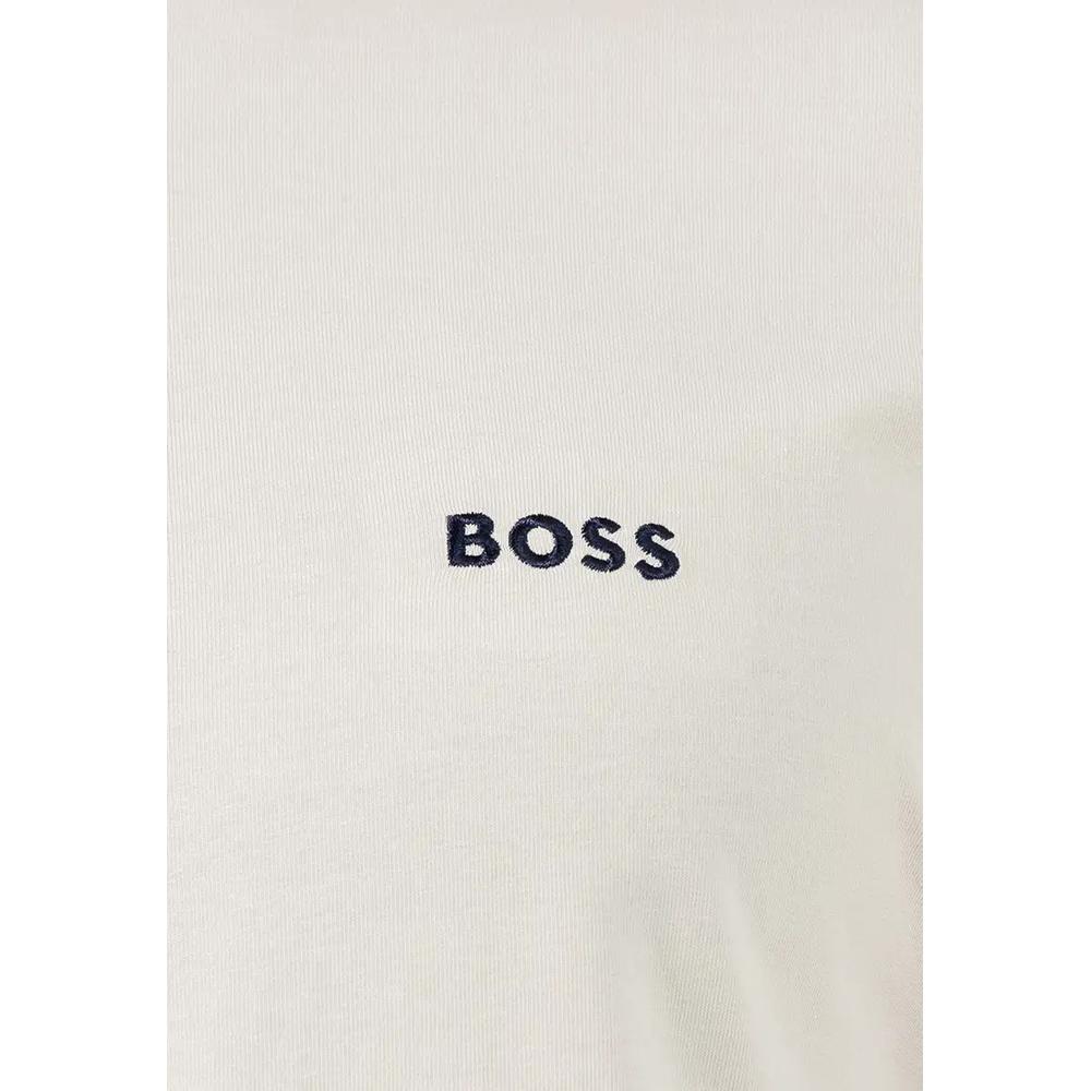 Футболка для отдыха с вышитым логотипом - BOSS Business 5