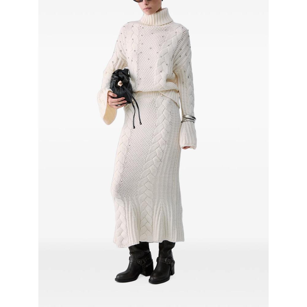 cable-knit turtleneck with rhinestones 2