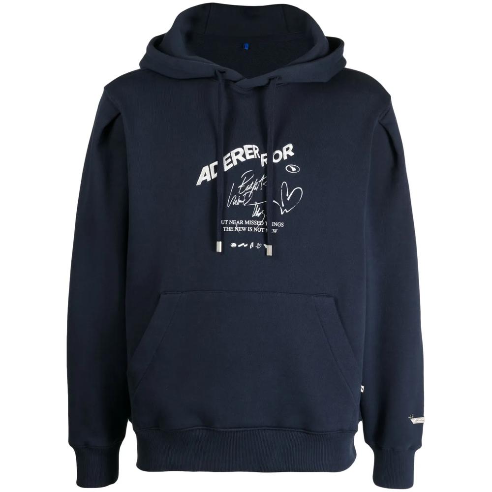 logo-print drawstring hoodie 1