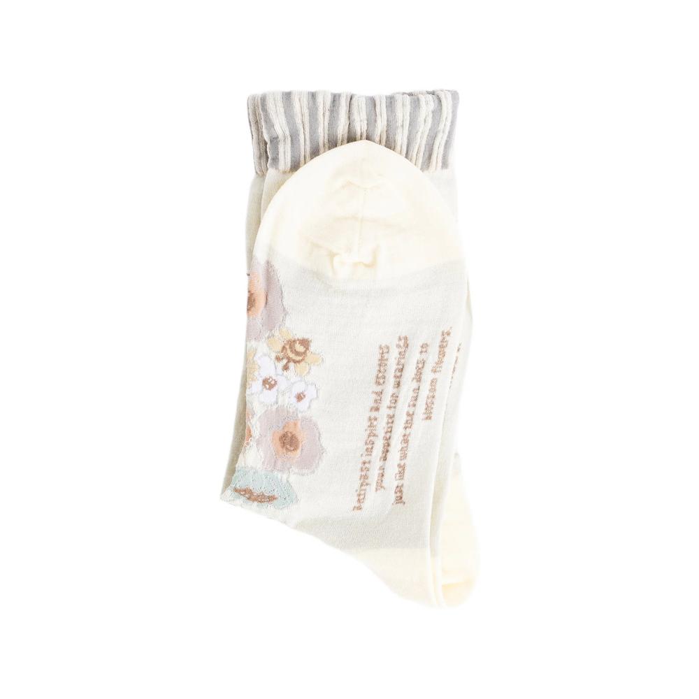 floral-knit ribbed socks 2