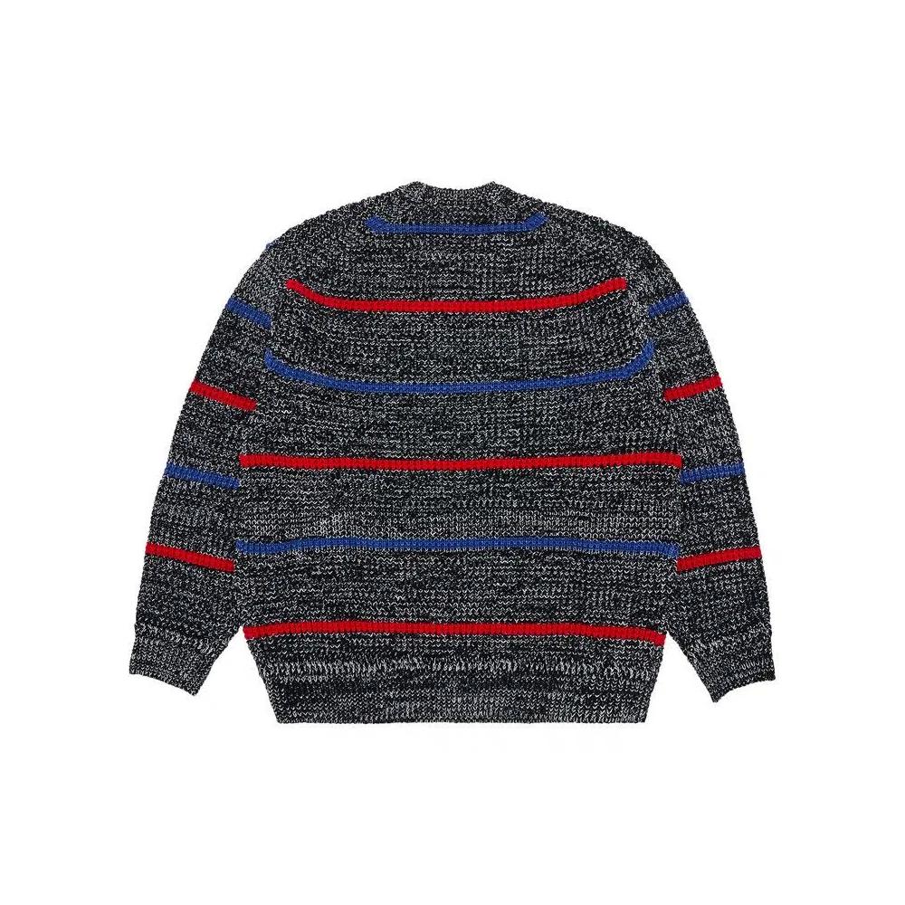 Свитера Supreme Waffle Small Box Sweater 'Stripe Mélange' 2
