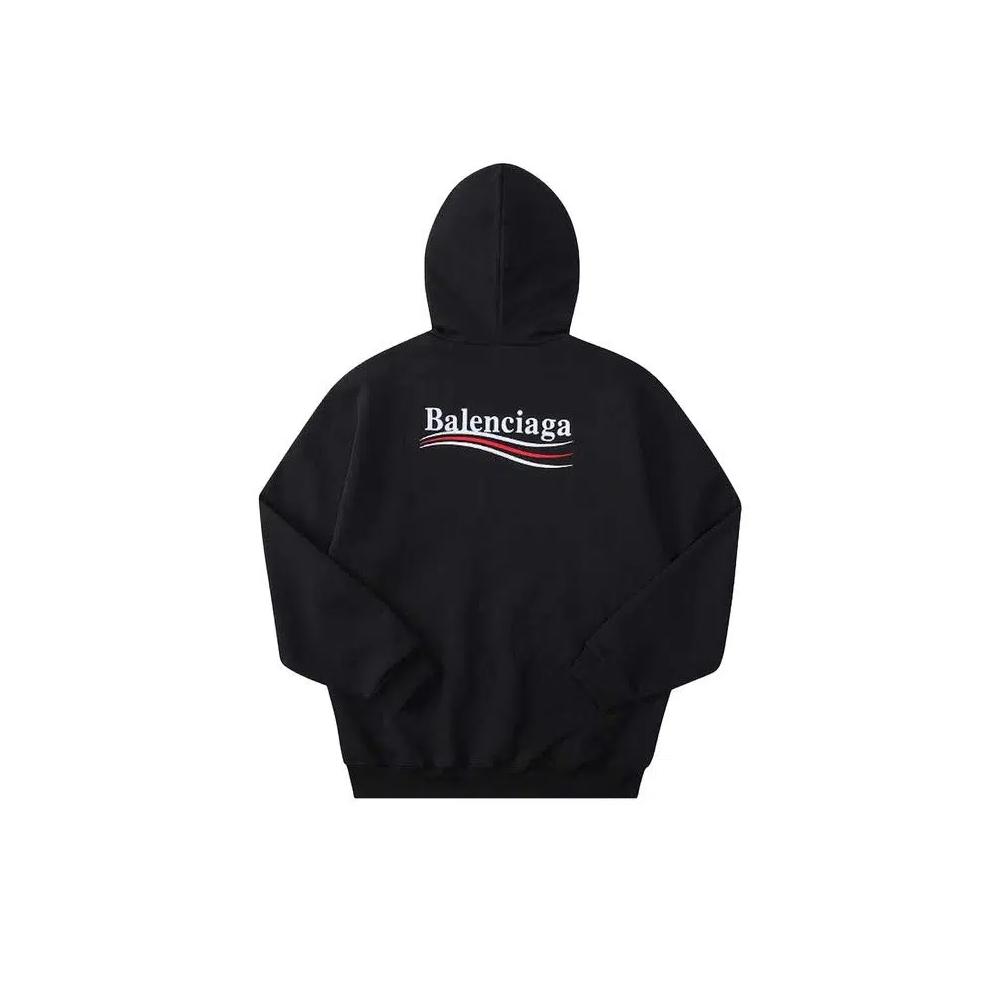 Топы Balenciaga Political Campaign Logo Popover Hoodie 'Black' 2