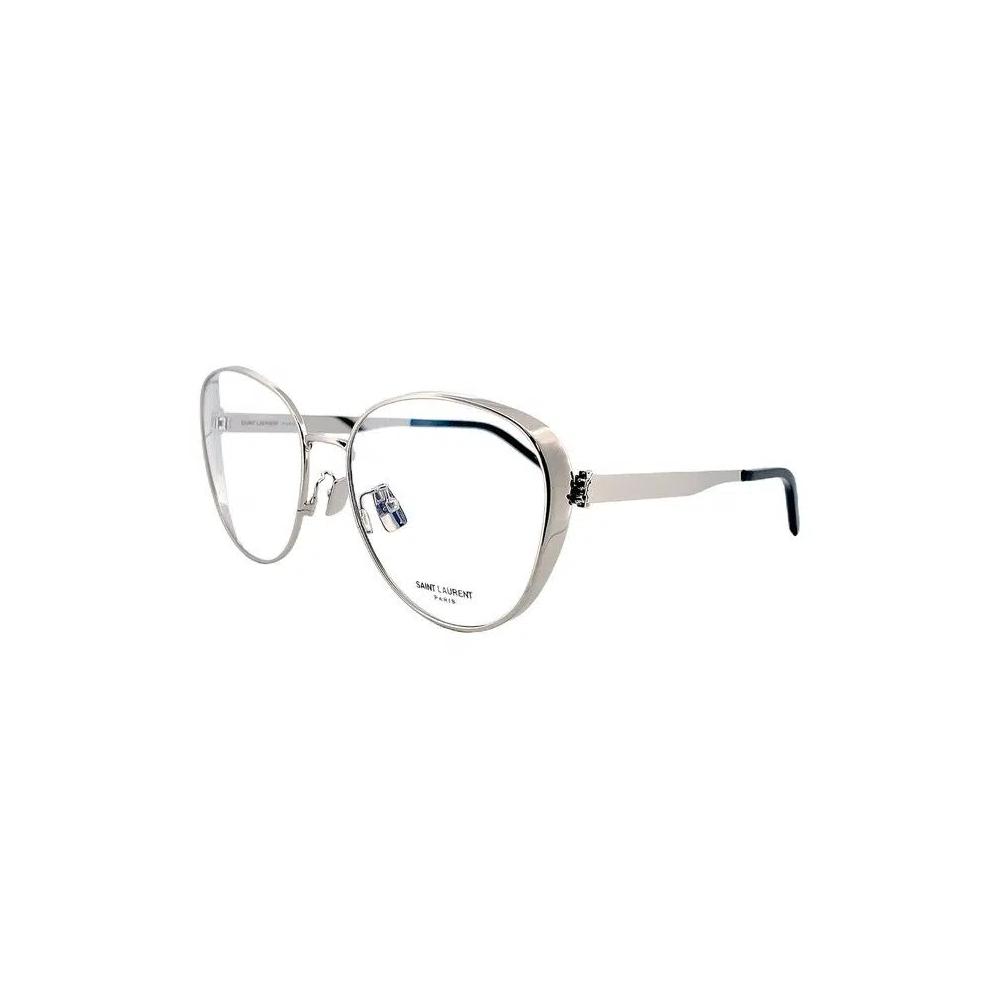 Очки круглые Saint Laurent 'Silver' 1