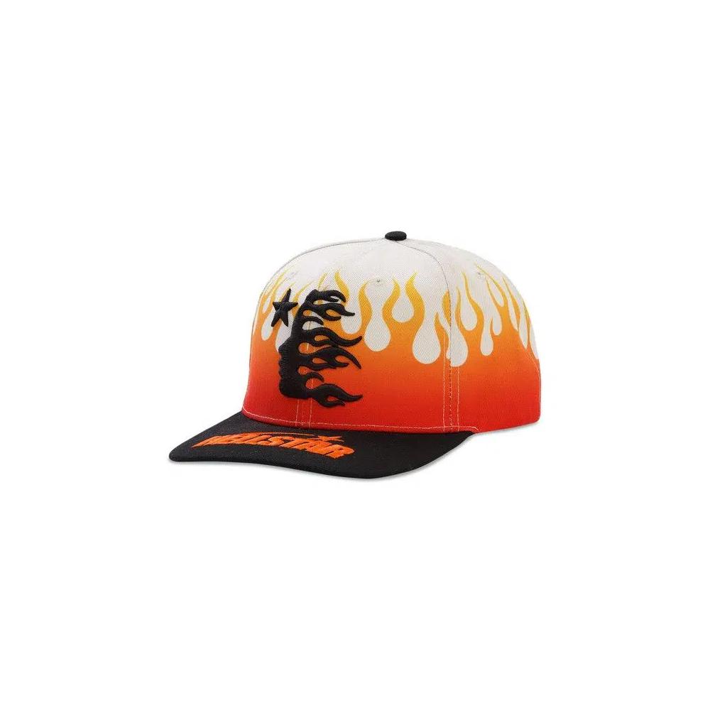 Кепка Hellstar Flame Vintage Snapback Hat 'Cream/Black' 1