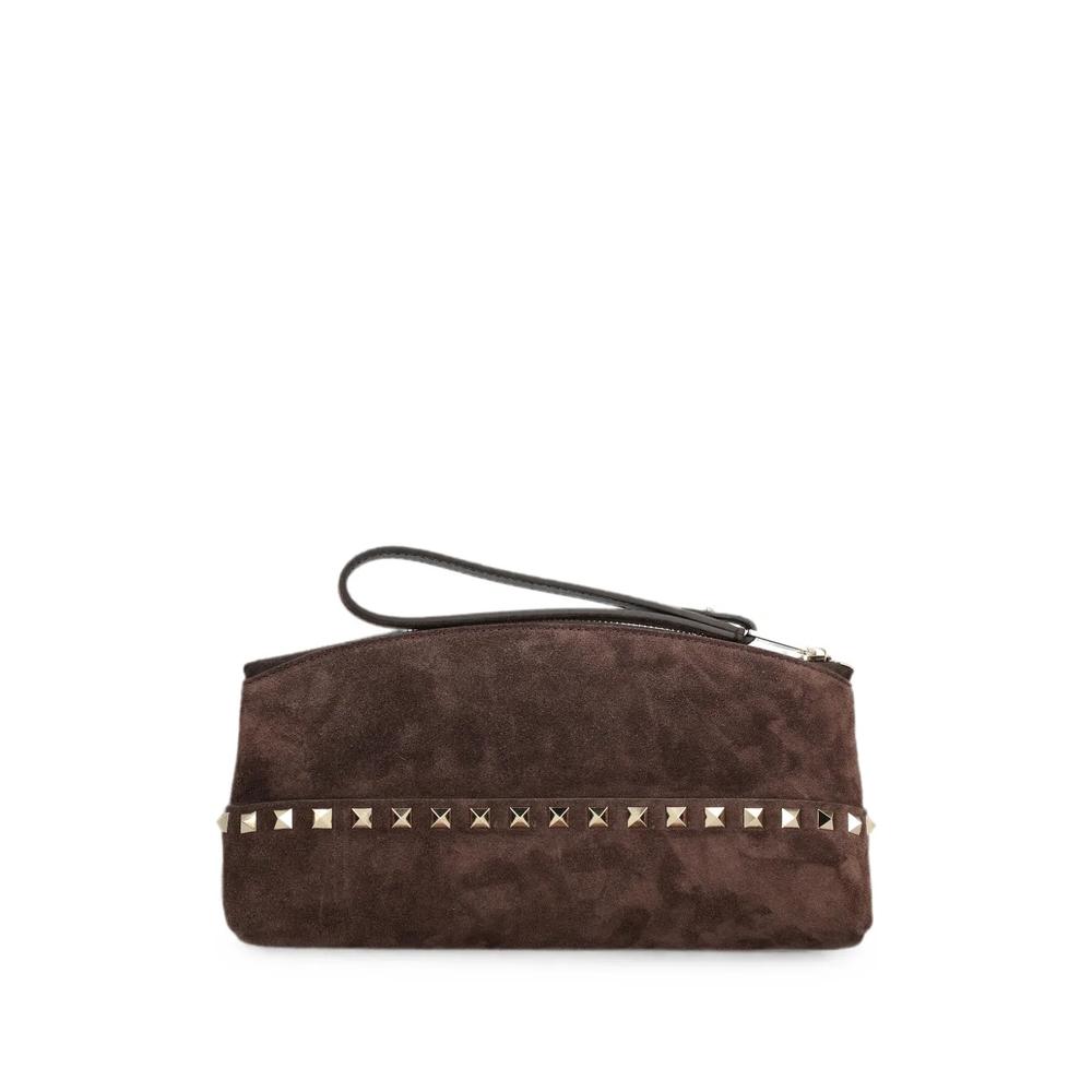 Замшевый клатч с декором Rockstud 2