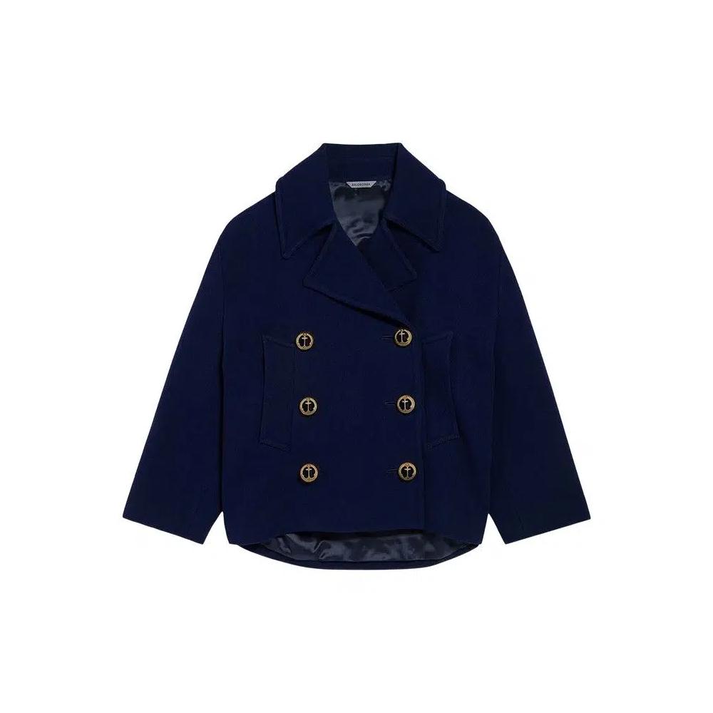 Пальто-пиджак Balenciaga Peacoat «Navy» 1