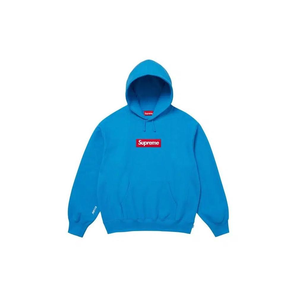 Худи Supreme Box Logo Hooded Sweatshirt 'Cyan' 1