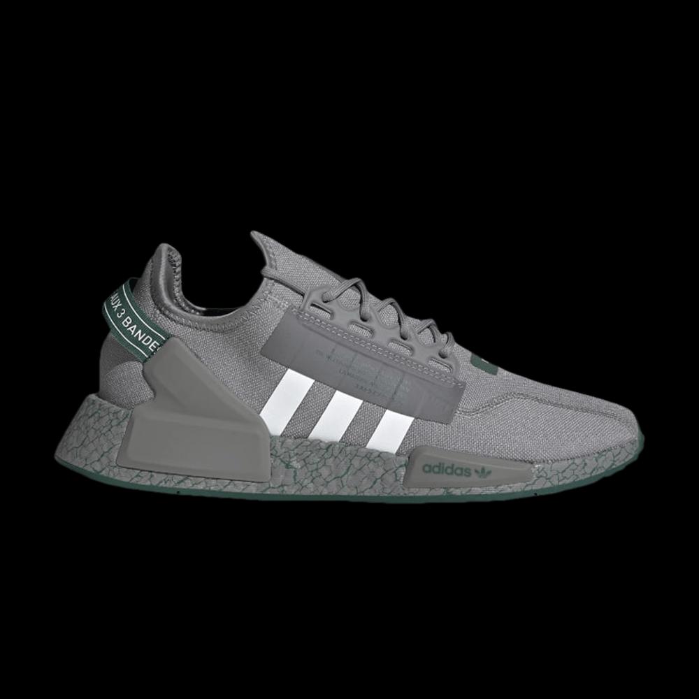 Кроссовки Adidas NMD_R1 V2 'Crackled - Grey Collegiate Green' 1