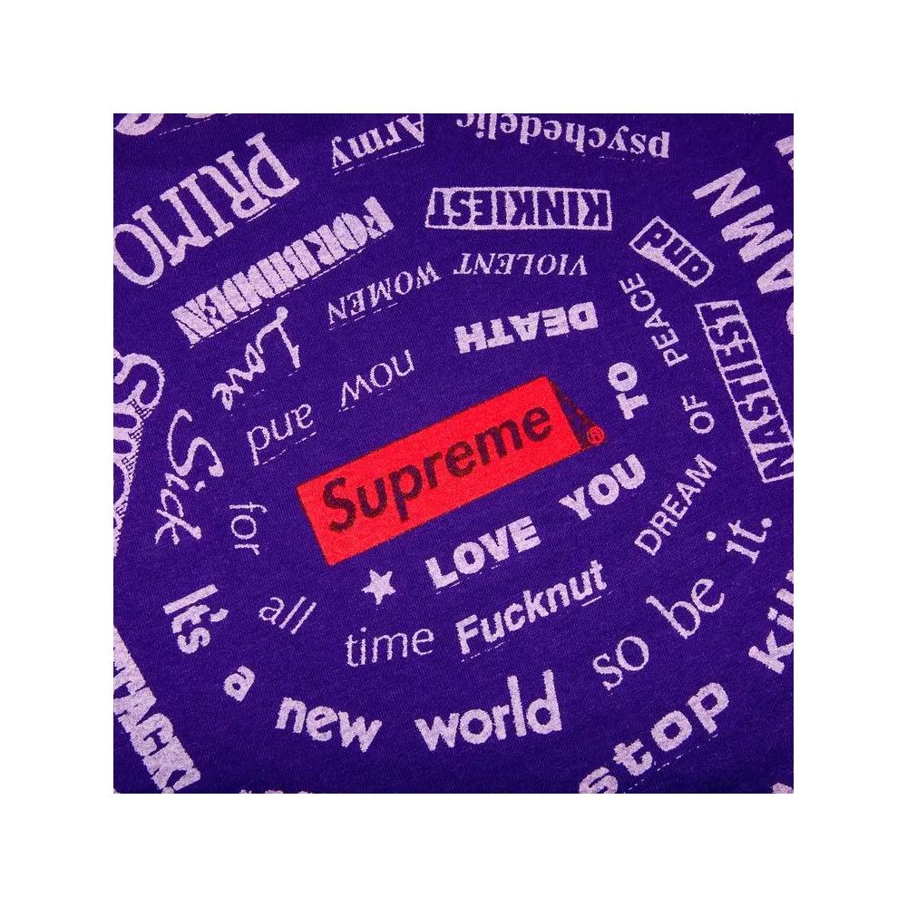 Футболки Supreme Spiral Tee 'Purple' 3