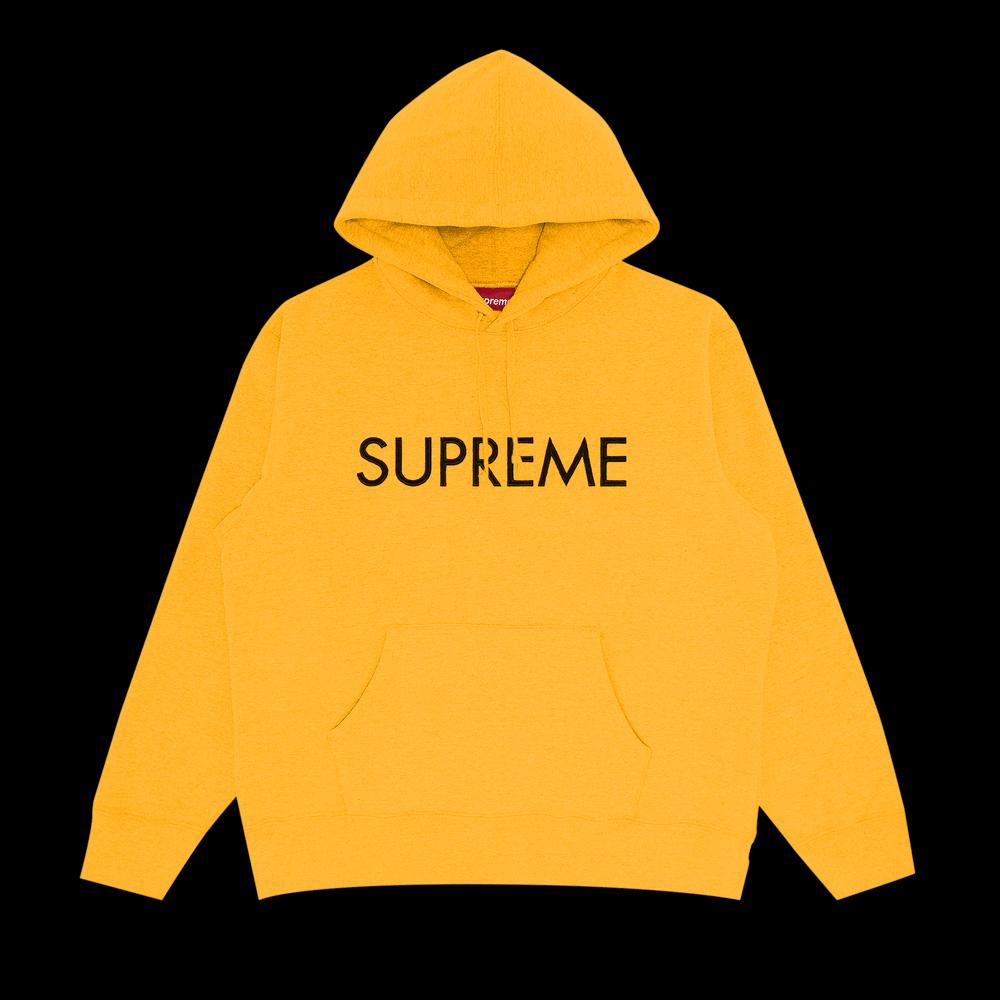 Худи Supreme Capital Hooded Sweatshirt 'Bright Gold' 1