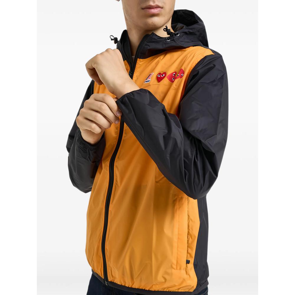 x K-Way Claude heart-patch colour-block jacket 5