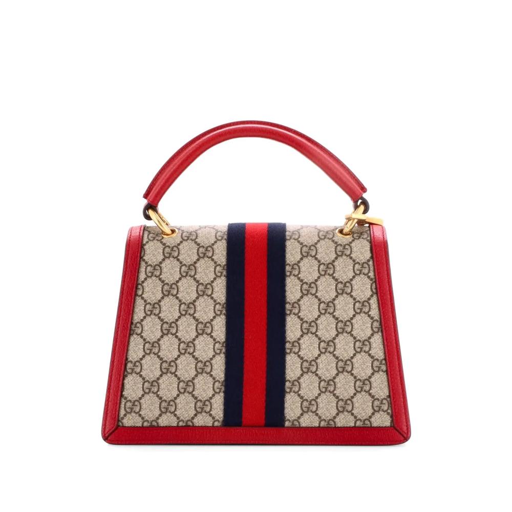 Маленькая сумка-сэтчел Queen Margaret Top Handle Bag GG Coated Canvas with Leather 2