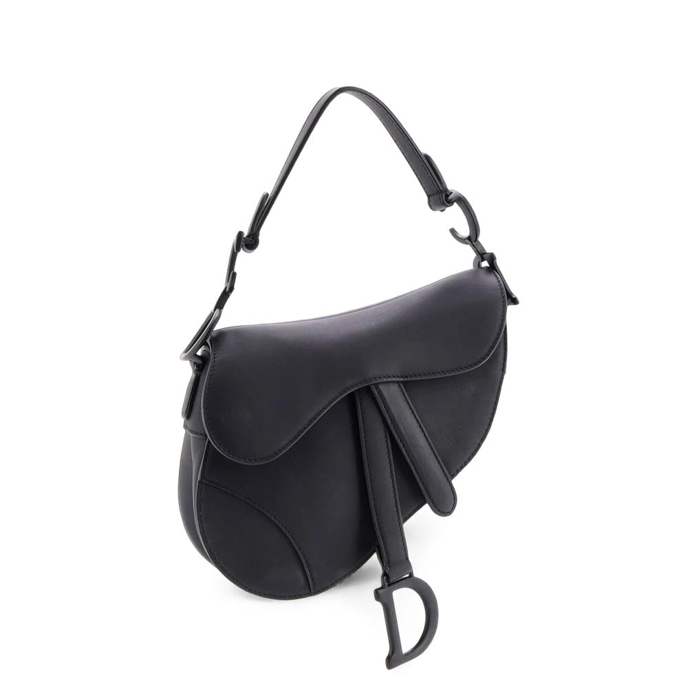 Ultra Matte Saddle Handbag with Strap Leather Mini shoulder bag 1